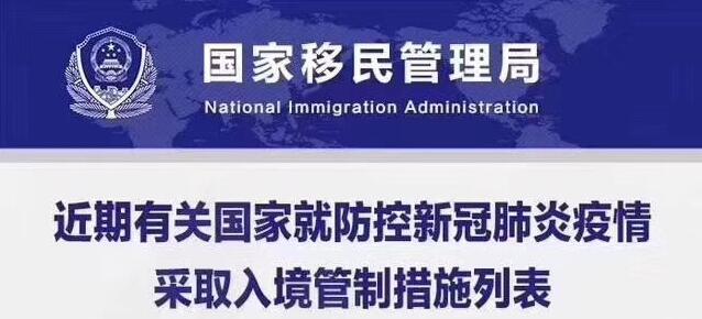 各国入境管理措施列表（130国）